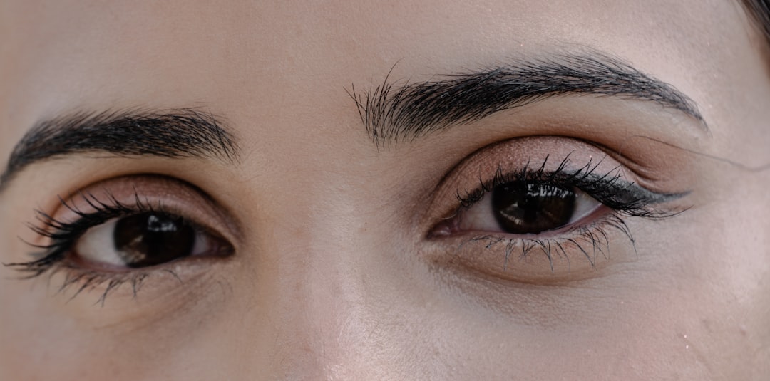 Close-up of a person's eyes.